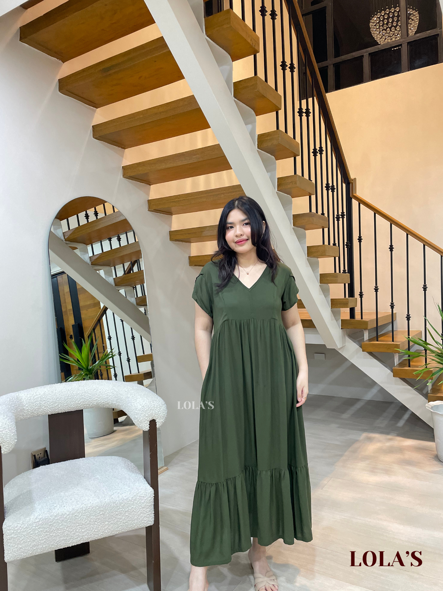 Jane Dress (Army Green)