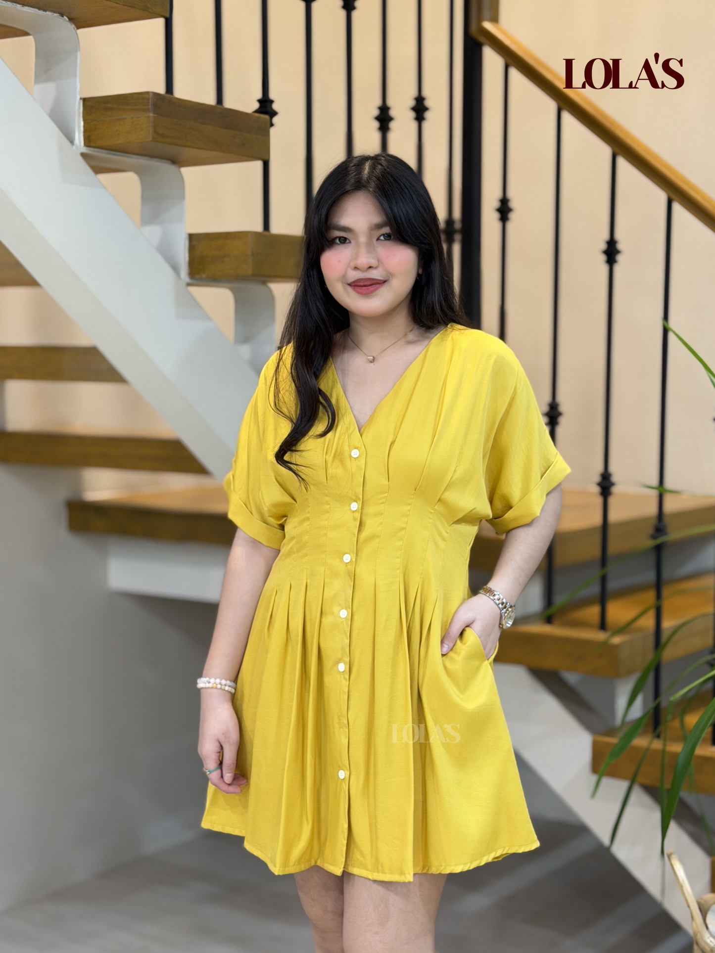 Felicia Dress (Mustard)