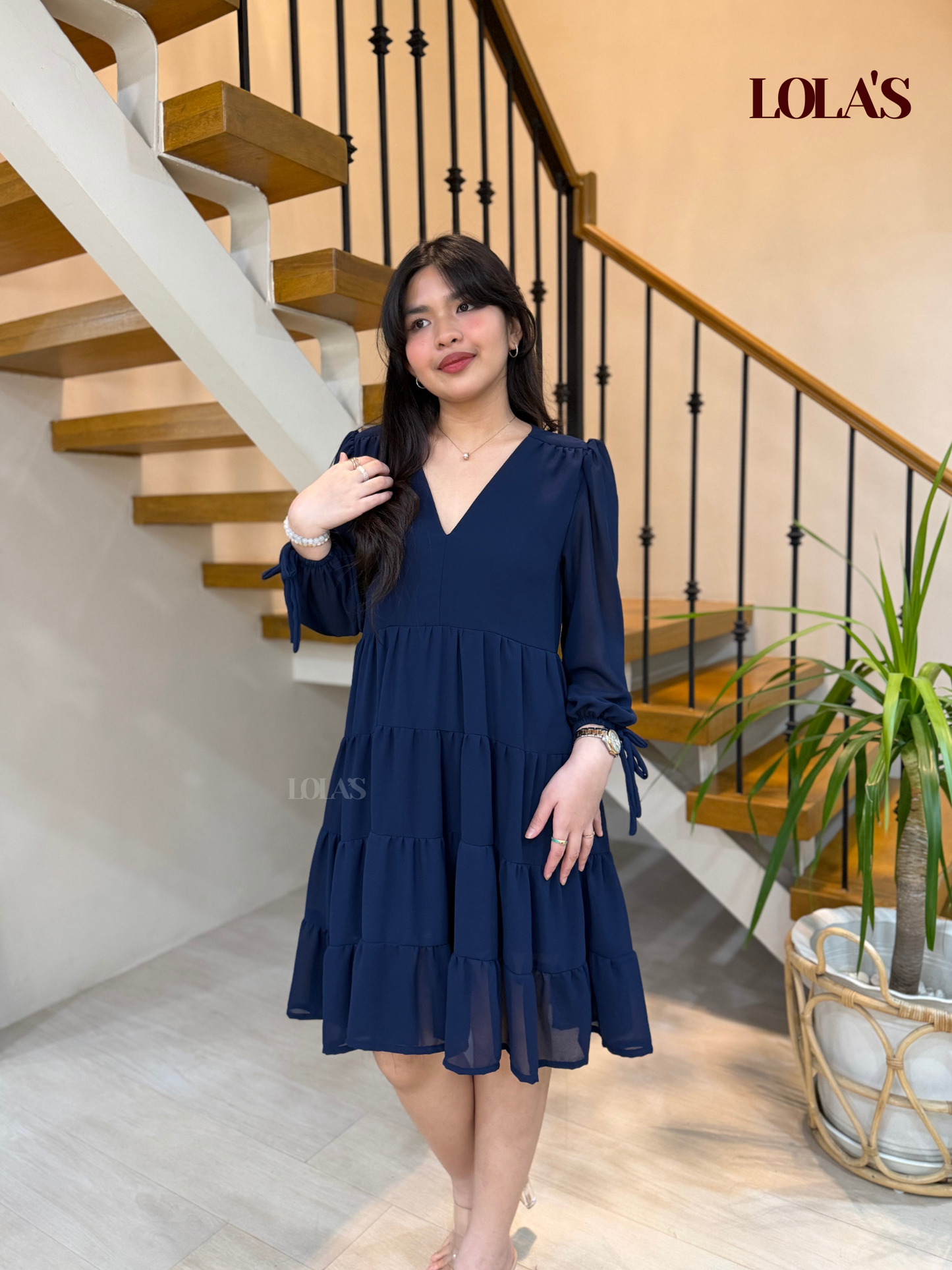 Diana Dress (Navy Blue)