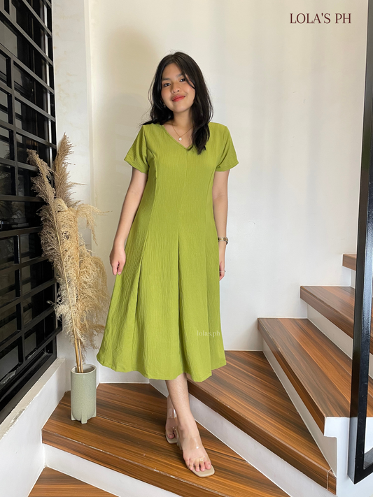 Reema Dress (Apple Green)