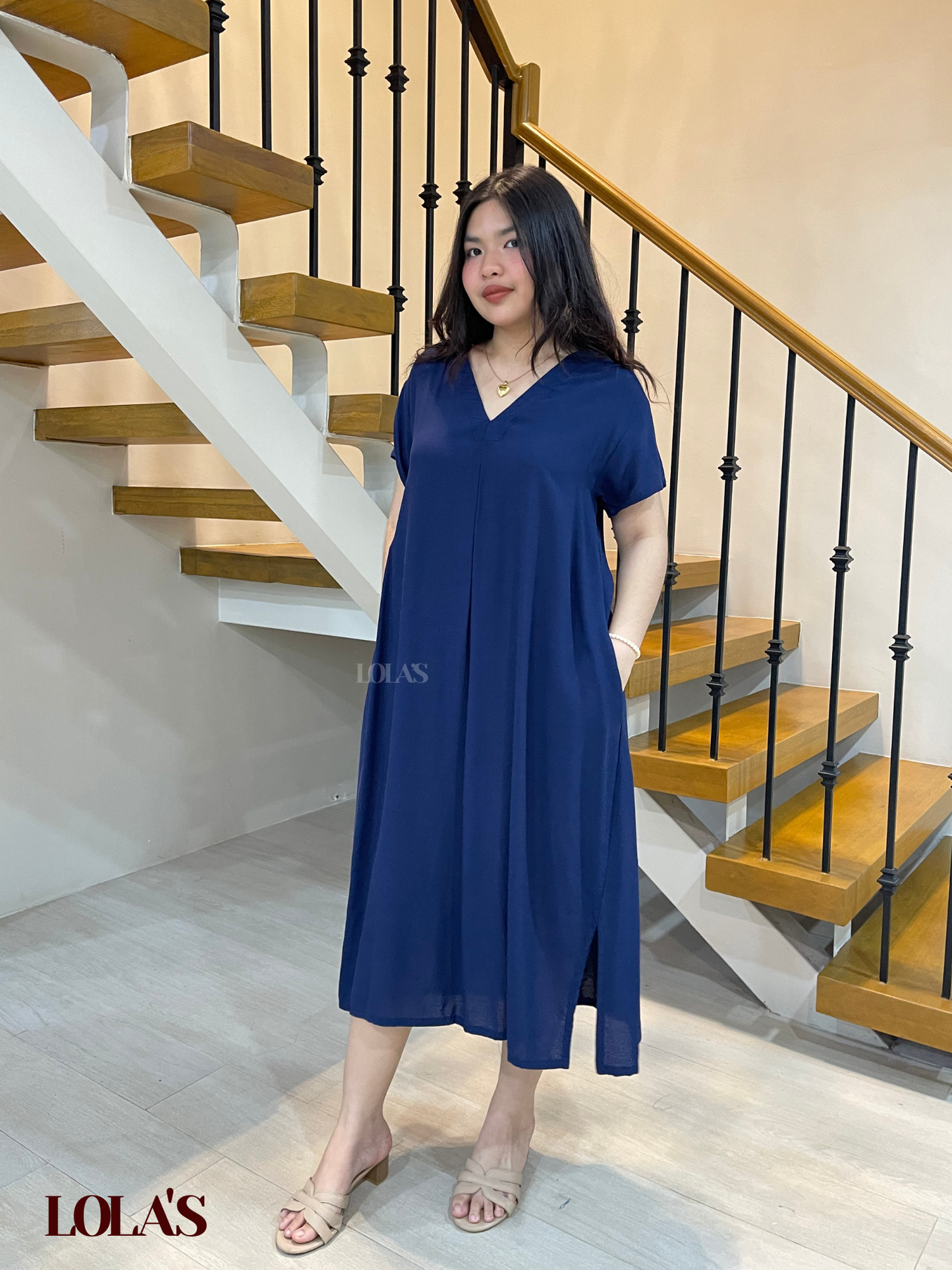 Tracy Dress (Navy Blue)