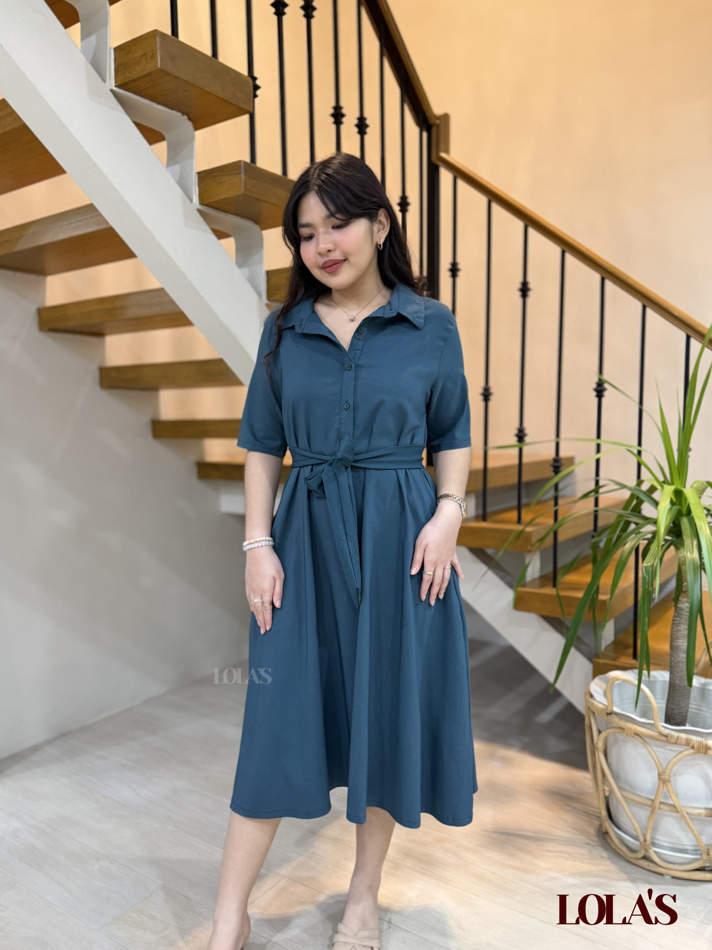 Bianca Dress (Teal Green)