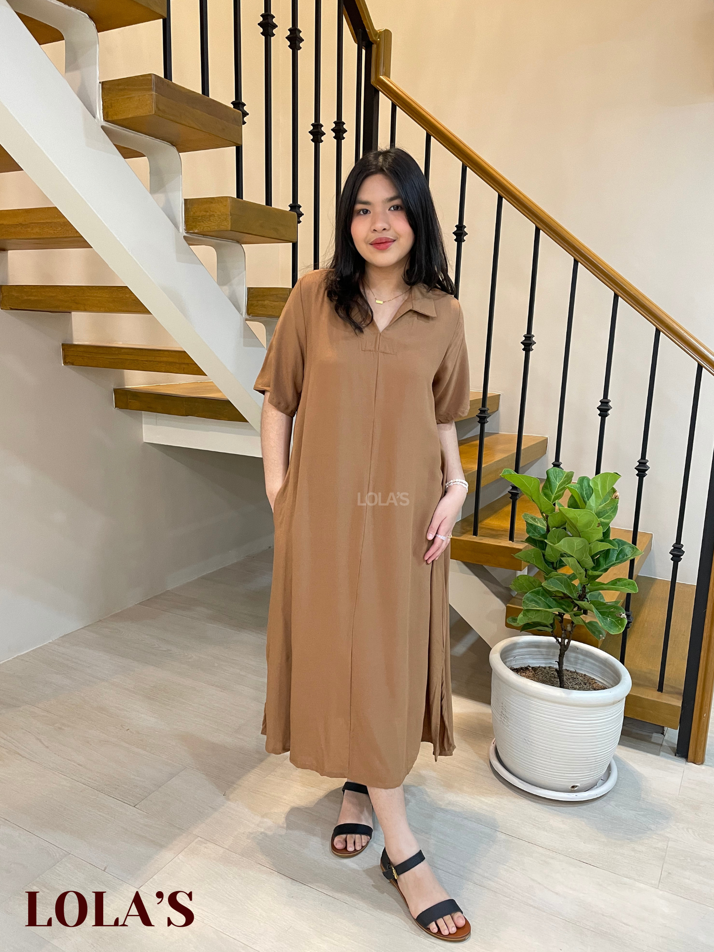 Camille Dress (Brown)