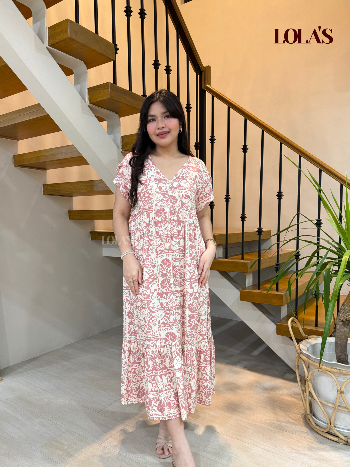 Jane Dress (Pink Fan)