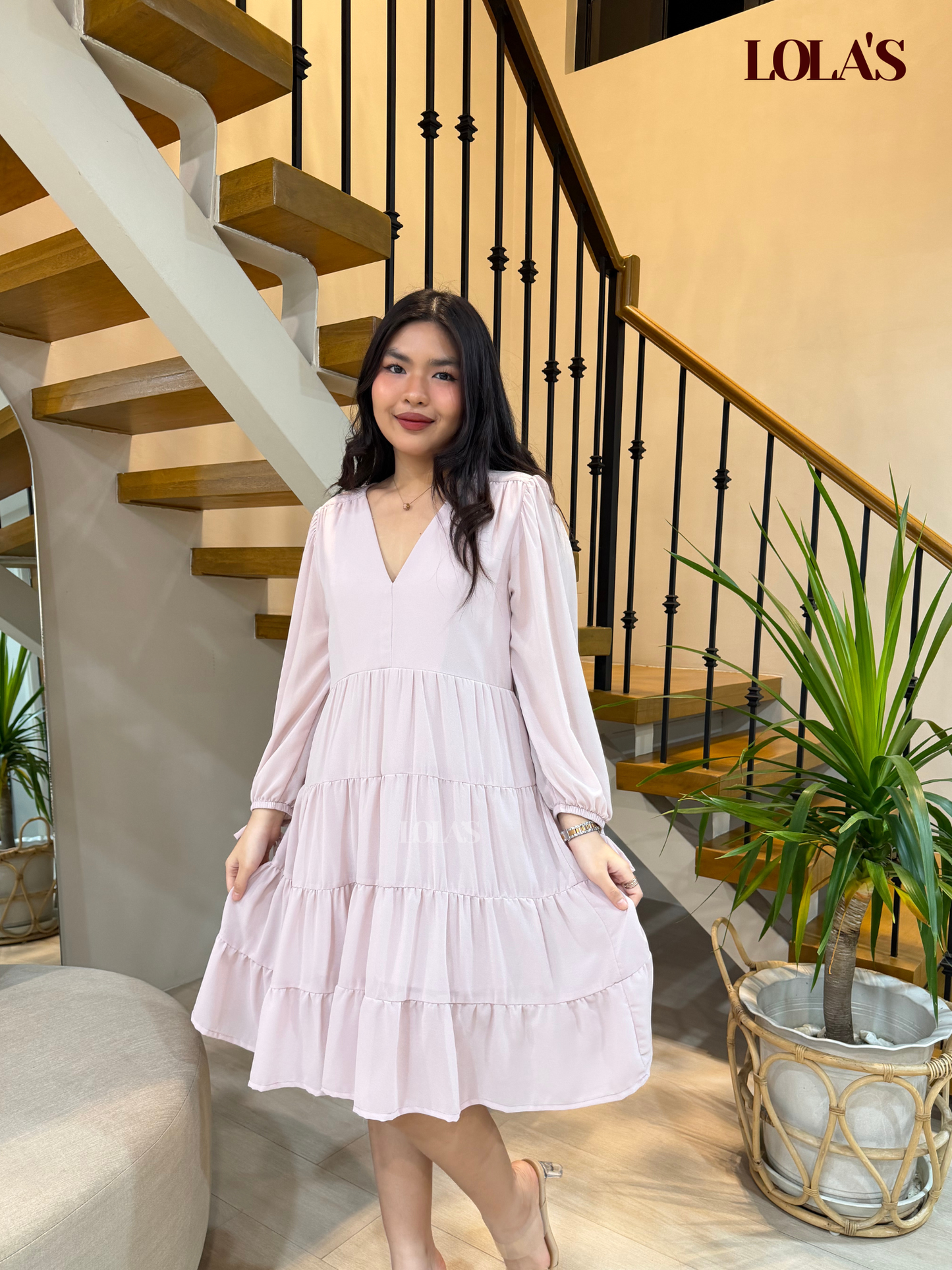 Diana Dress (Misty Pink)