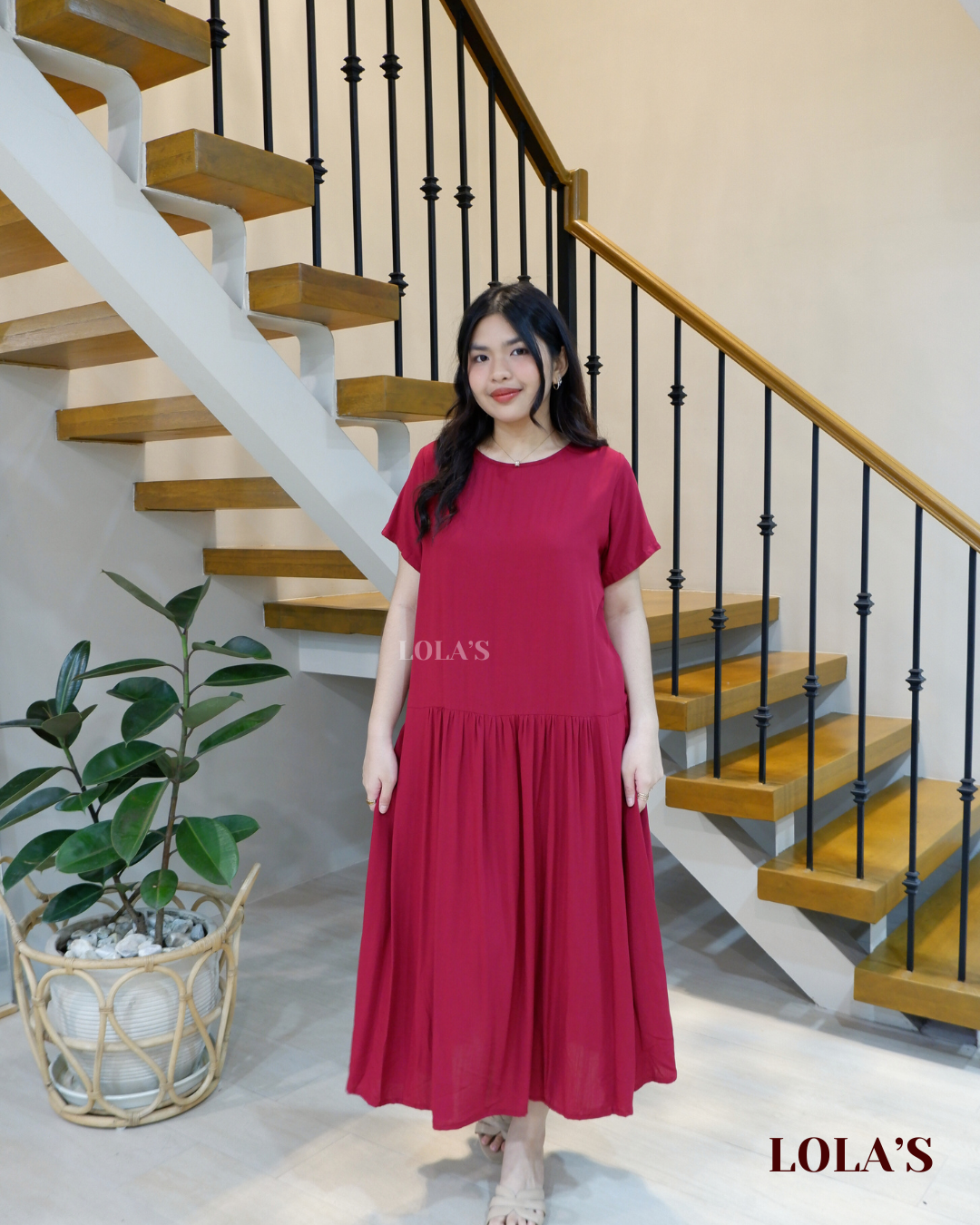 Mina Dress (Red)