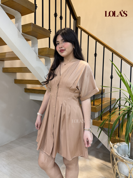 Felicia Dress (Soft Brown)