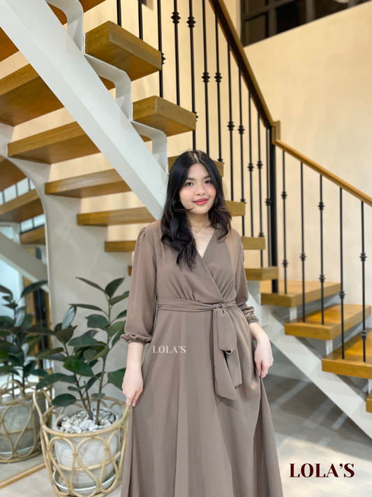 Paula Dress (Taupe)