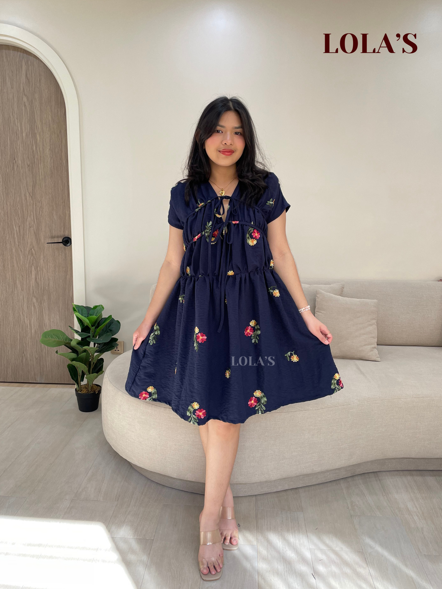Clara Dress (Navy Blue)