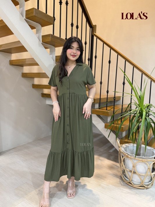 Regine Dress (Army Green)