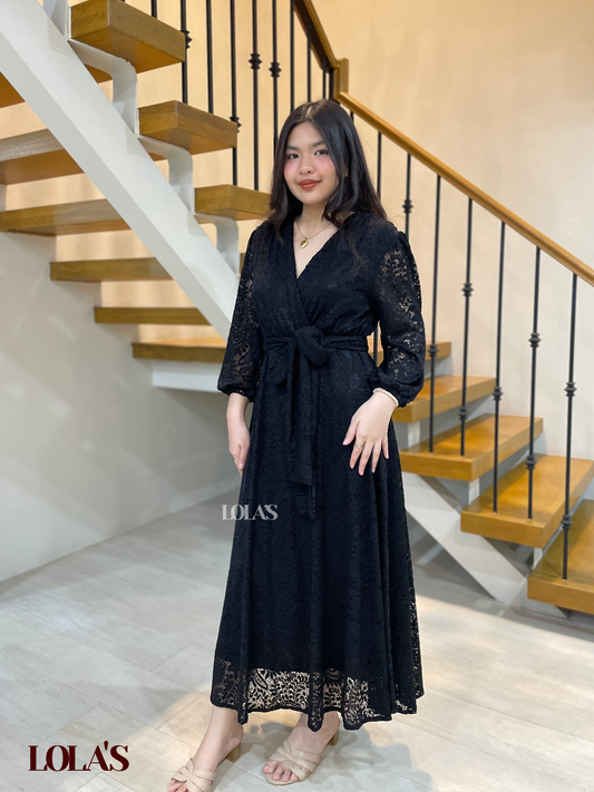 Paula Dress (Black Lace)
