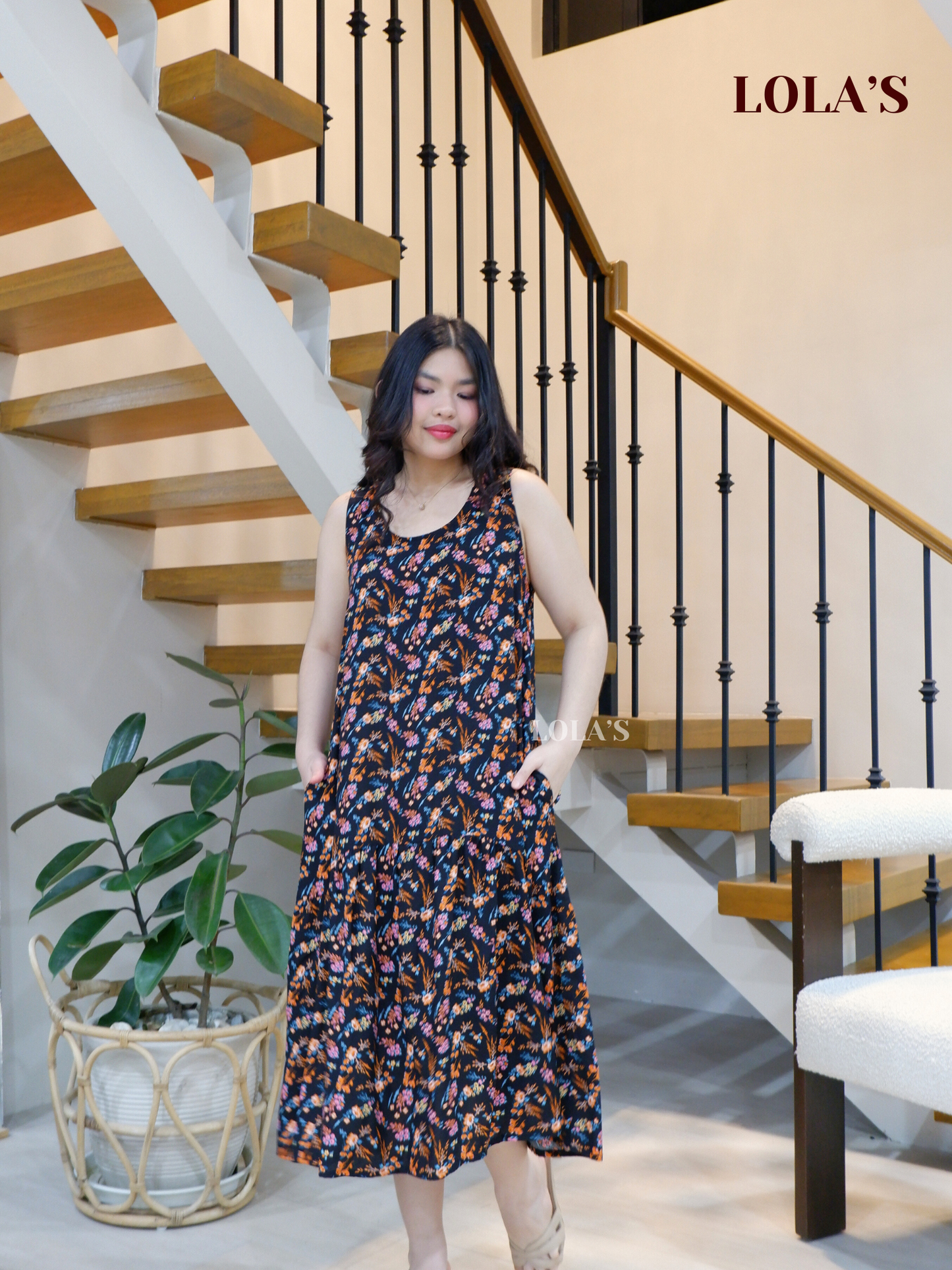 Sita Dress (Cheerful Black)