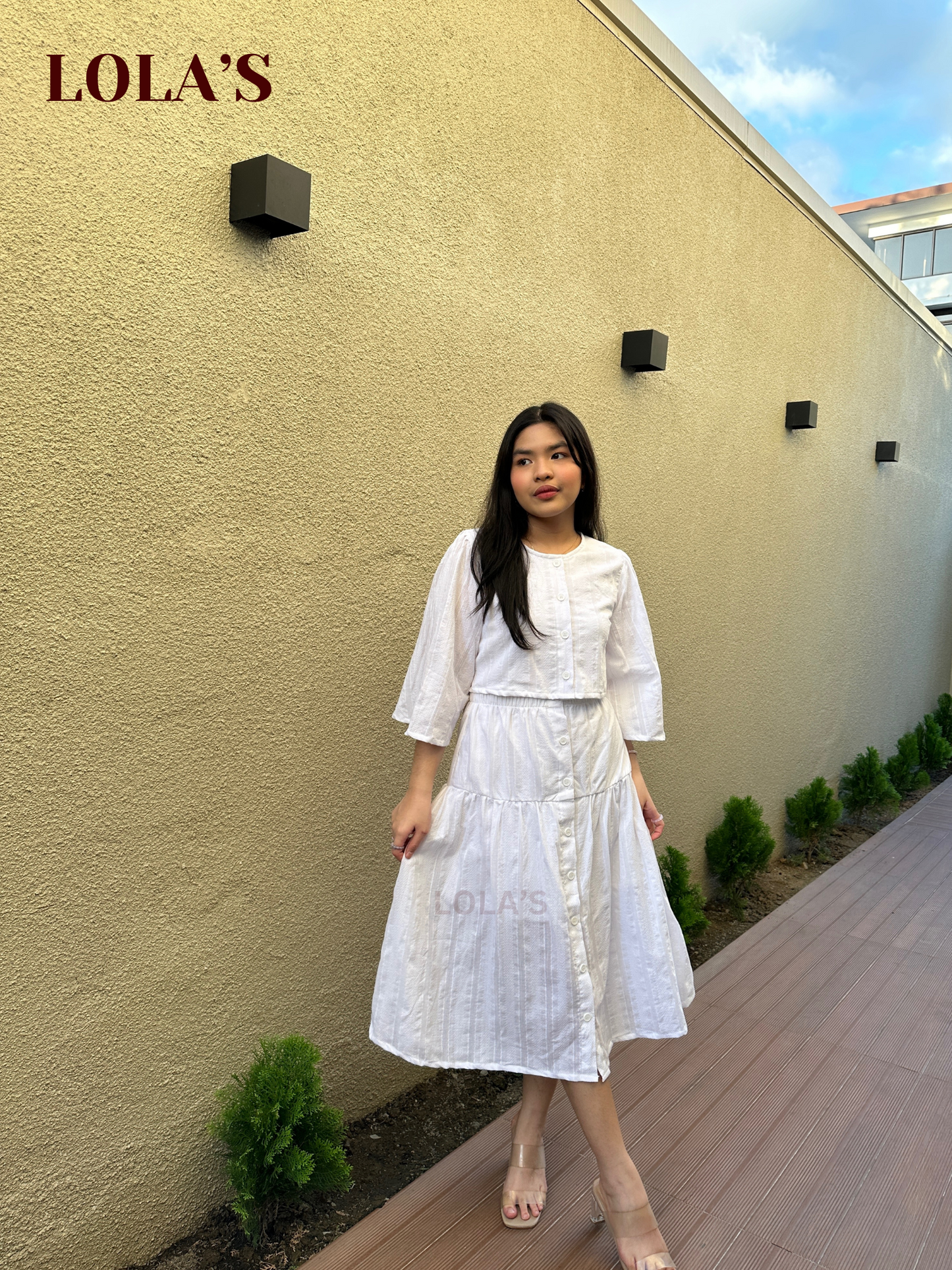Nayeon Skirt Coords (White)