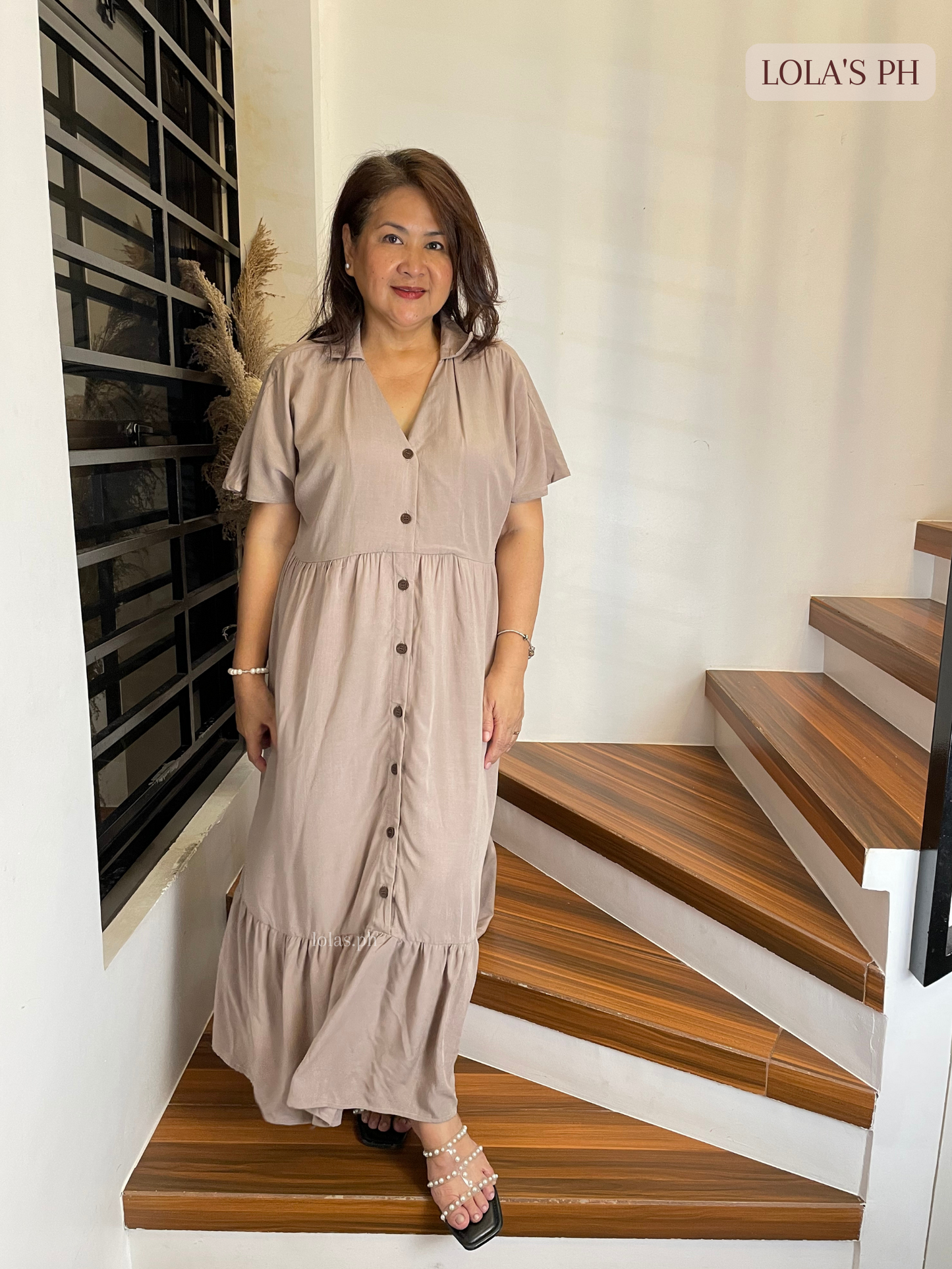 Regine Dress (Taupe)