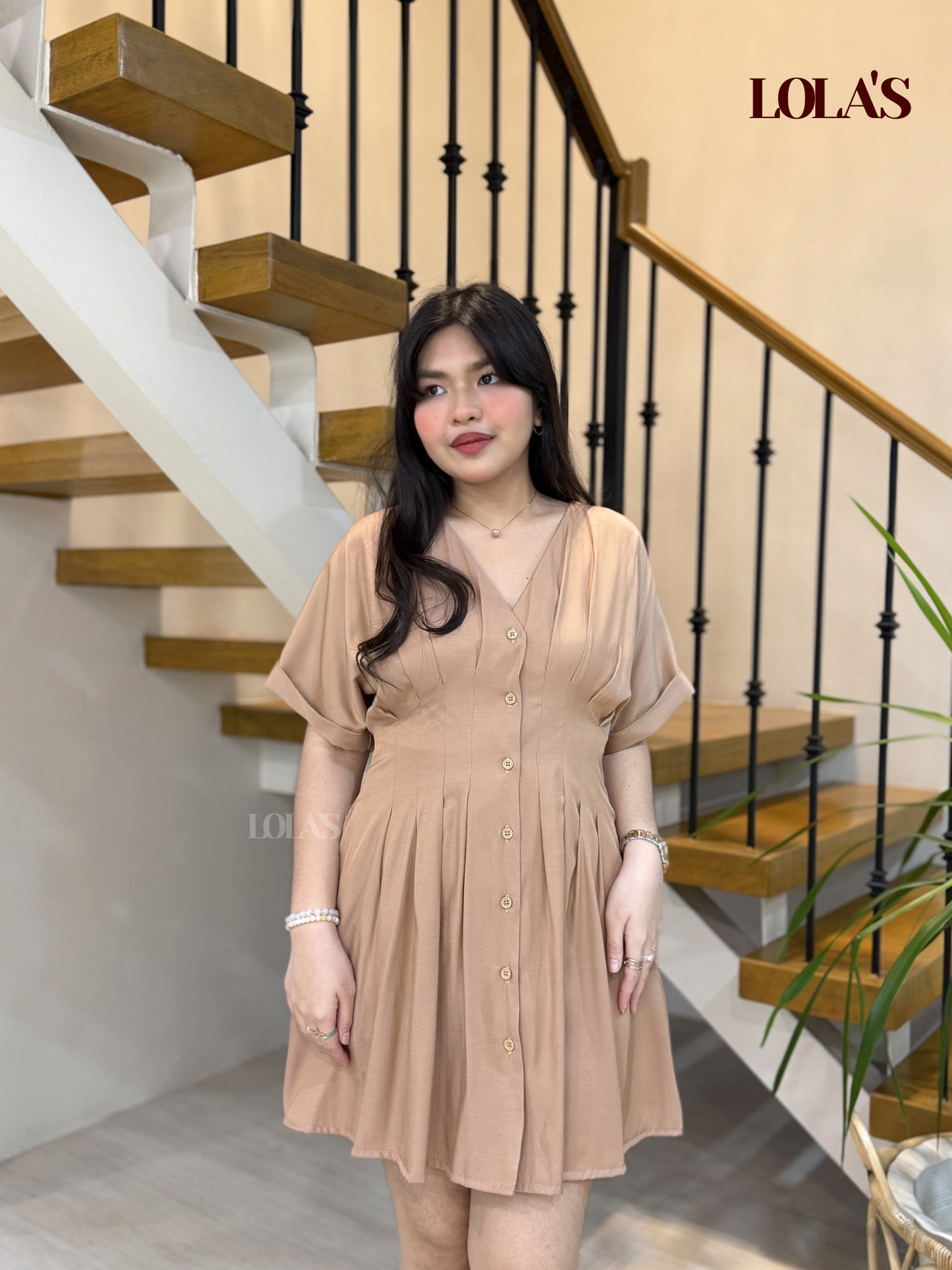 Felicia Dress (Soft Brown)