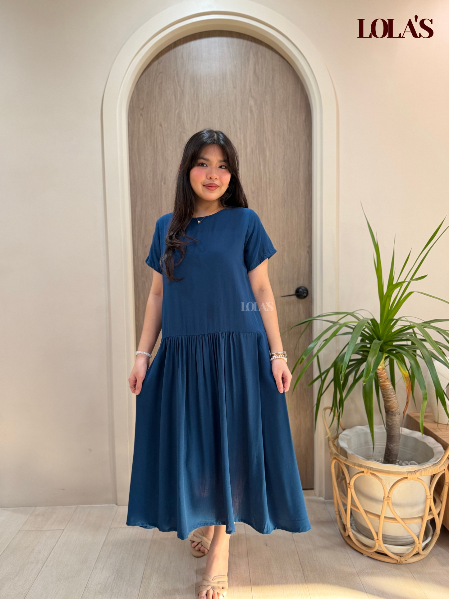Mina Dress (Teal Blue)