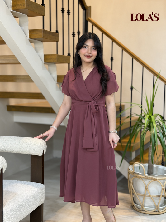 Glinda Dress (Mauve)