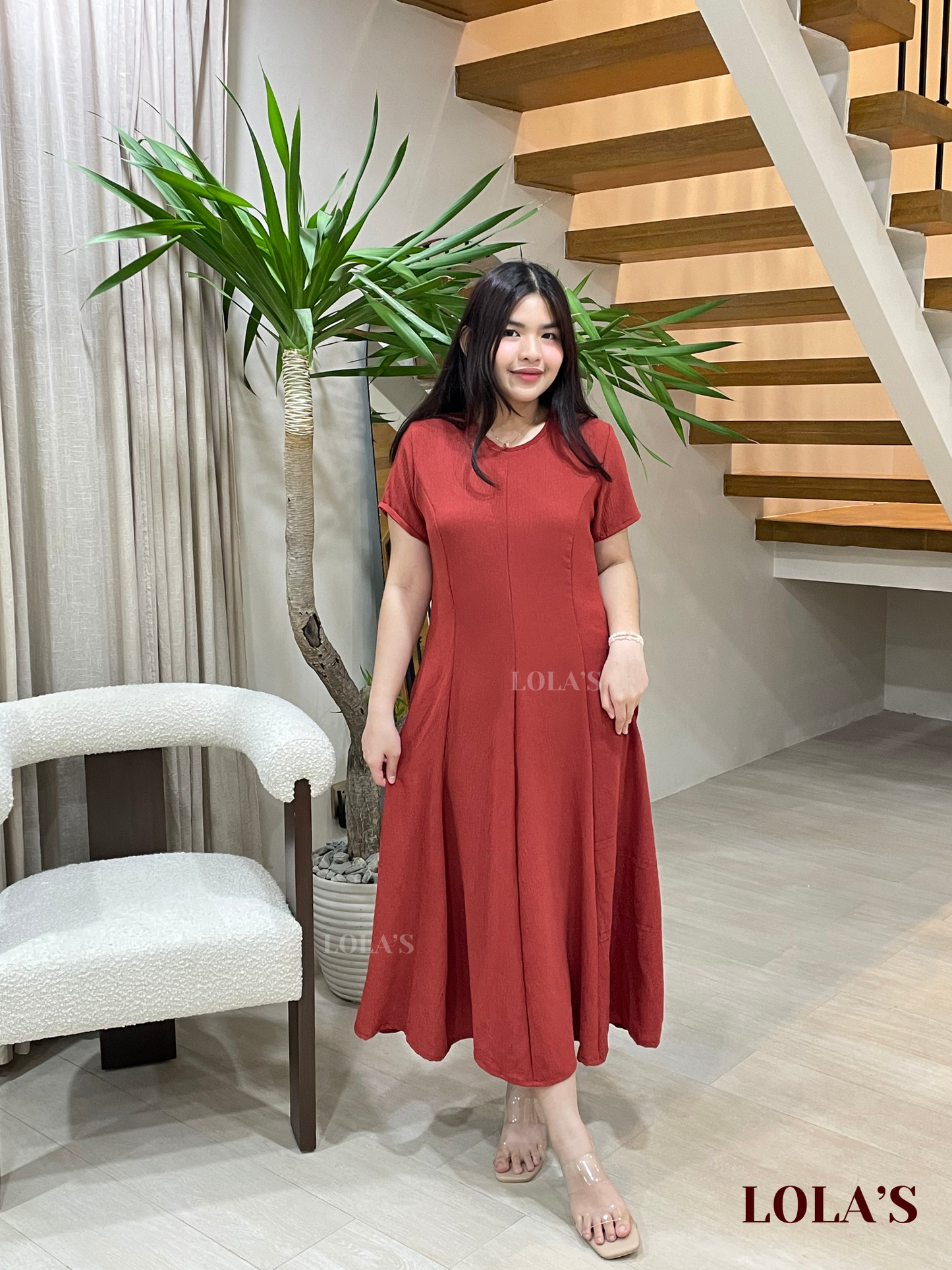 Kathleen Dress (Terracotta)