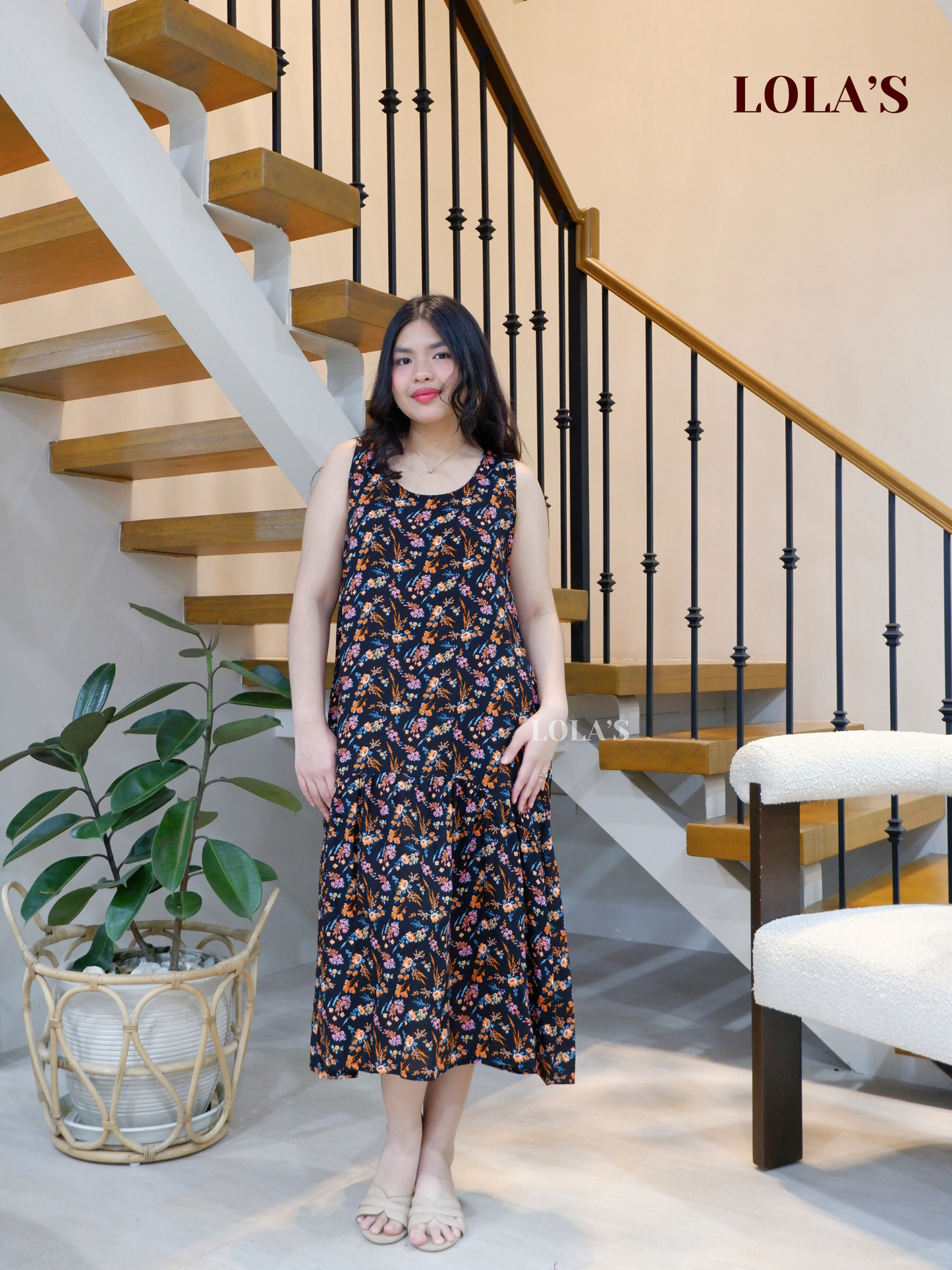 Sita Dress (Cheerful Black)