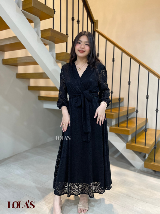 Paula Dress (Black Lace)
