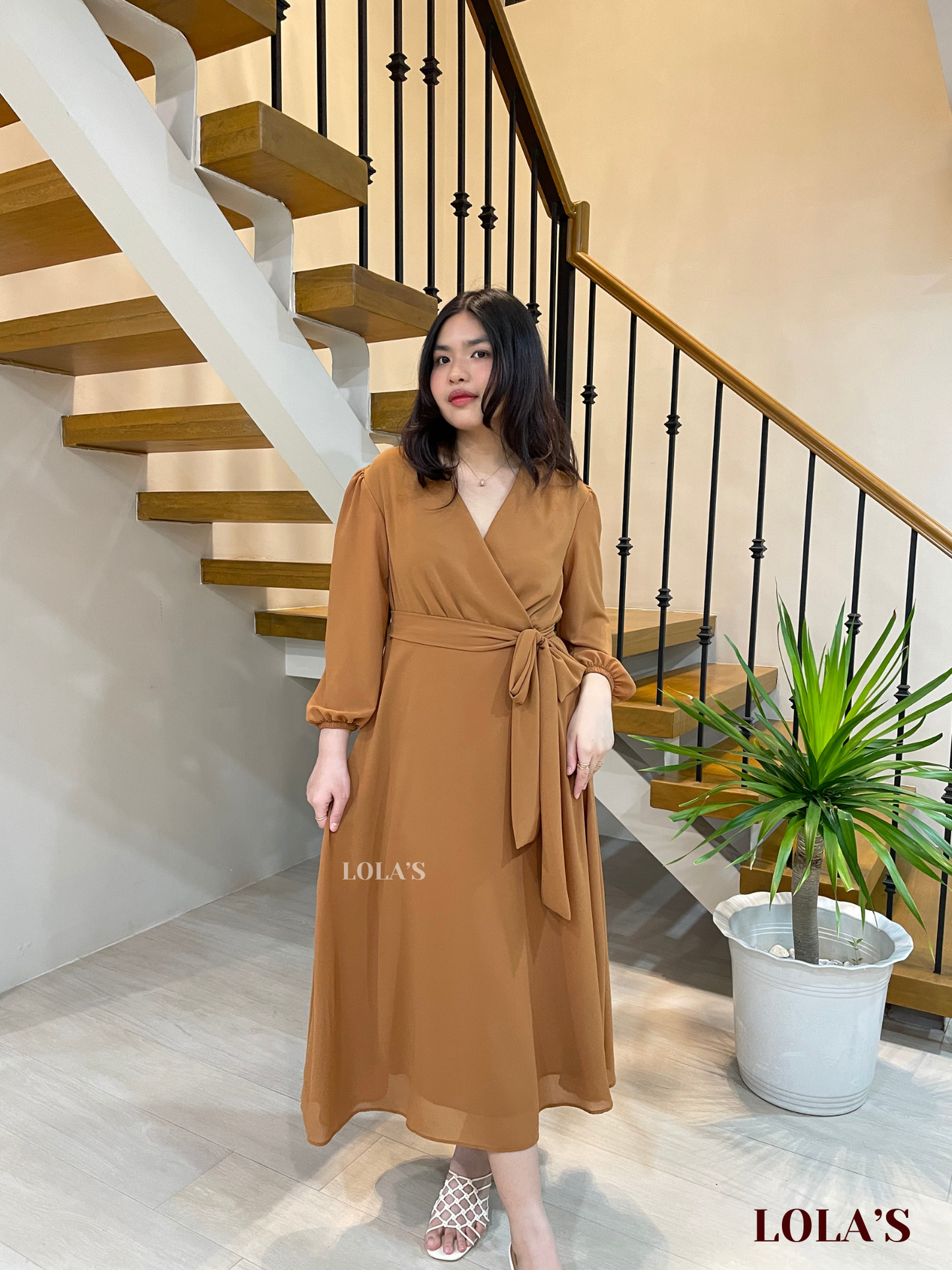 Paula Dress (Caramel)