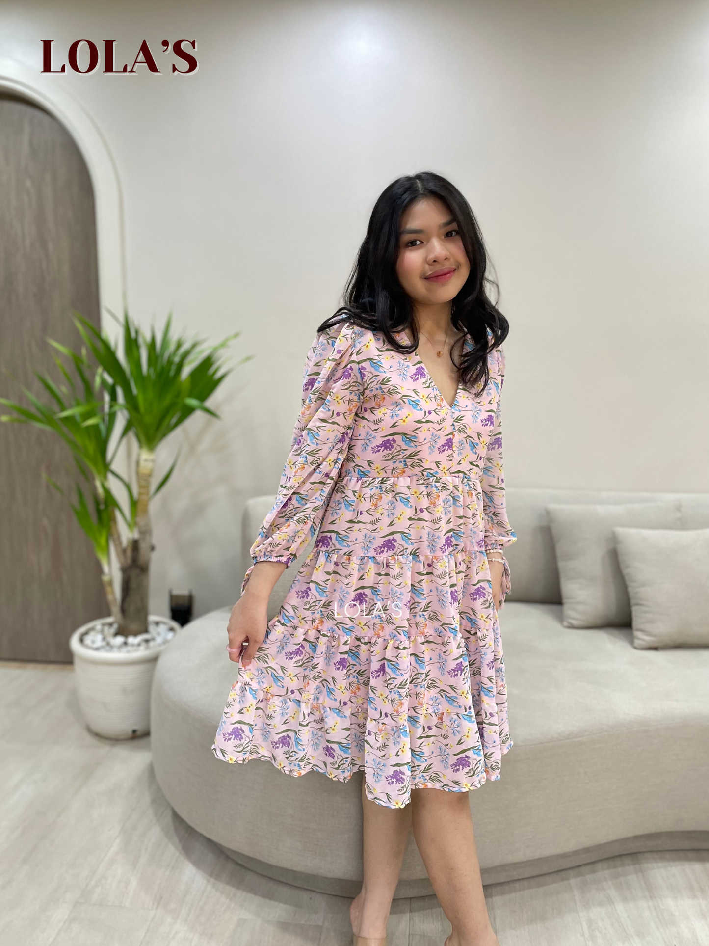 Diana Dress (Lavender Spring)
