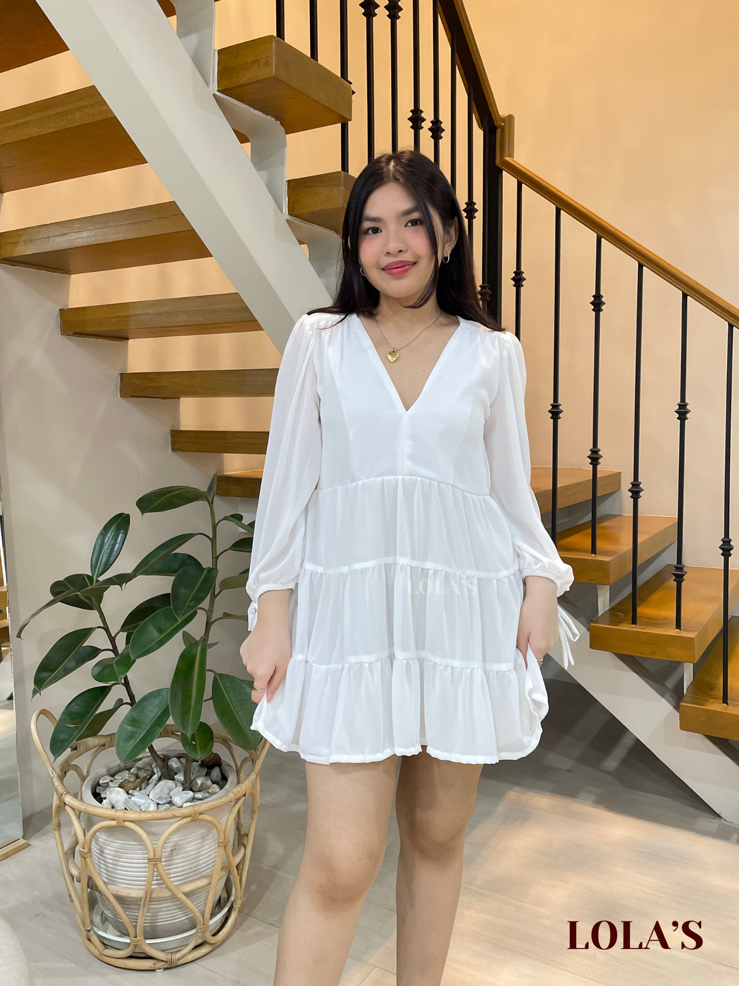 Monina Dress (White)