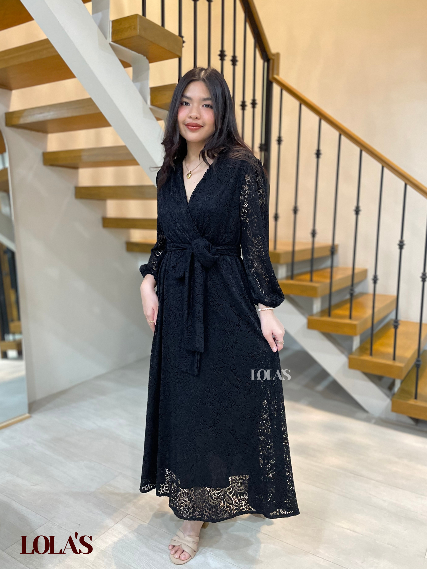 Paula Dress (Black Lace)