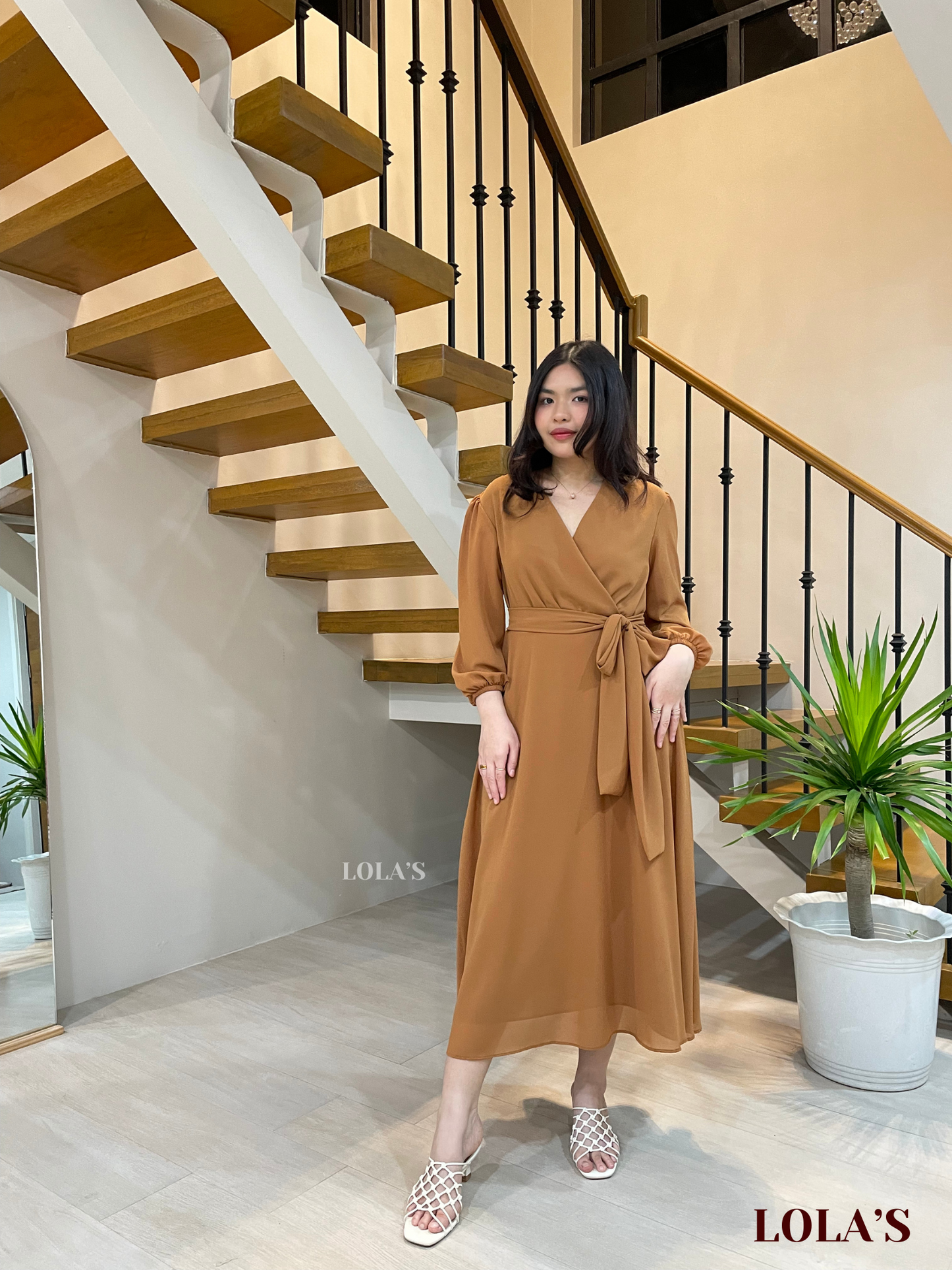 Paula Dress (Caramel)