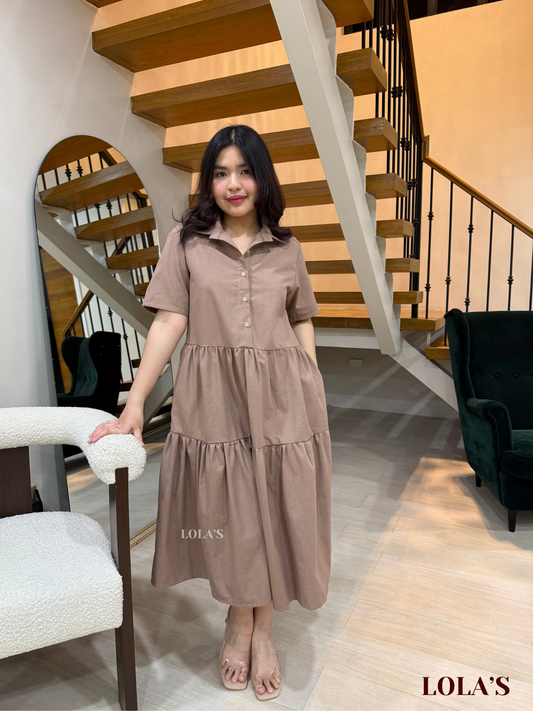 Emily Dress (Latte Linen)