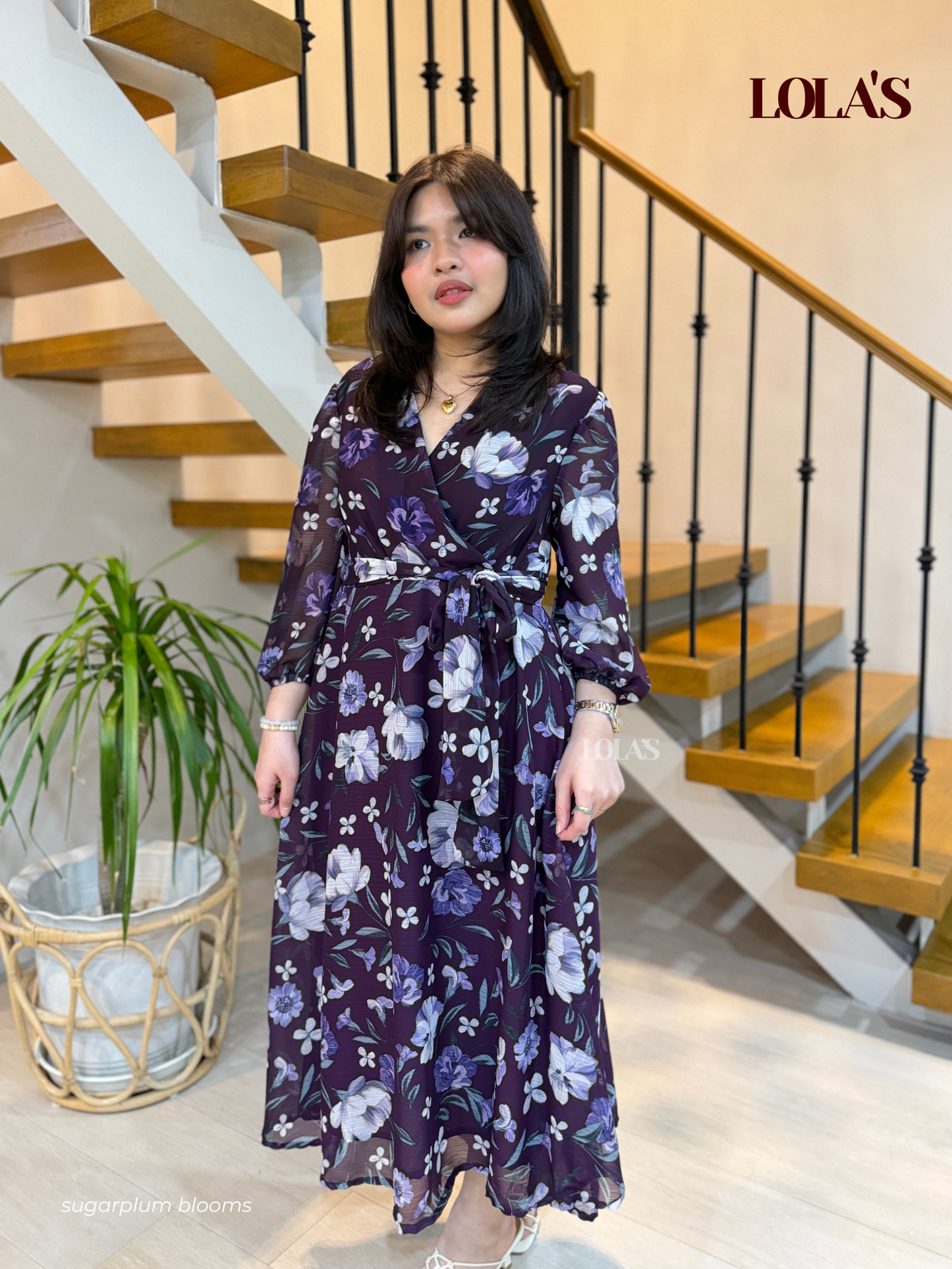 Paula Dress (Sugarplum Blooms)