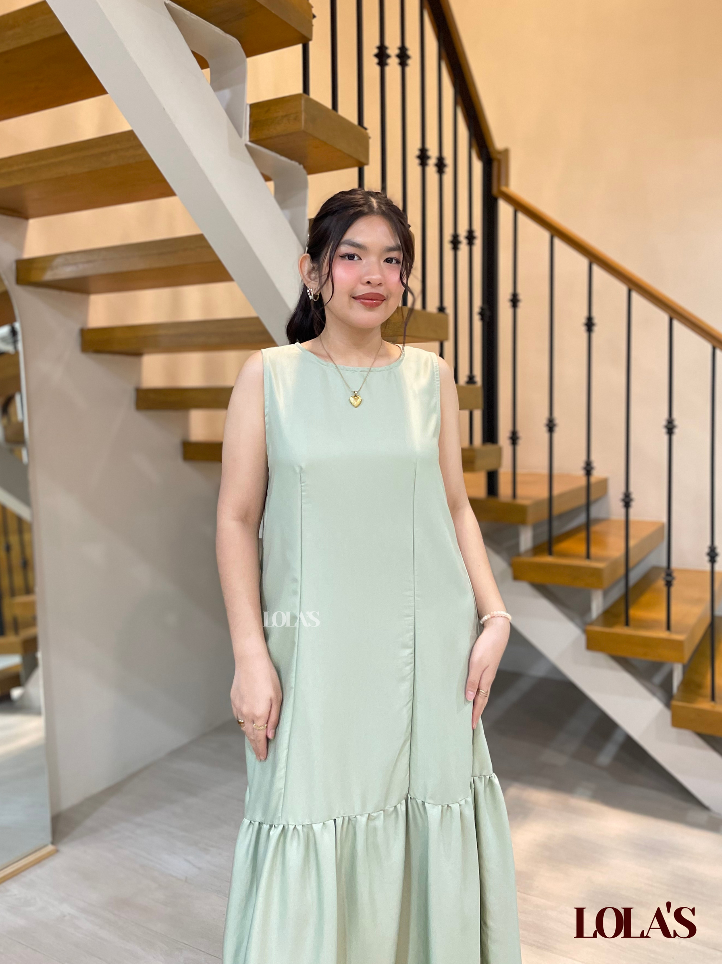 Dominique Dress (Pale Mint)