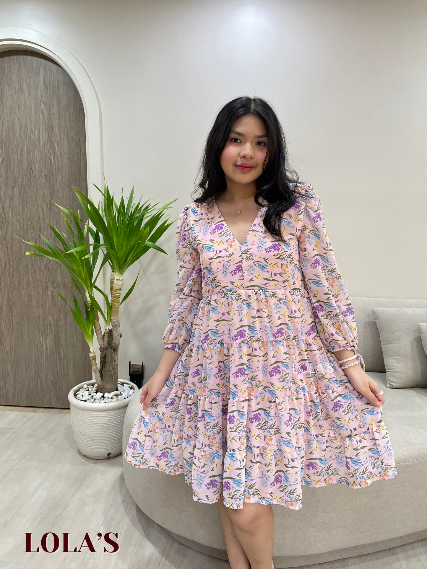 Diana Dress (Lavender Spring)