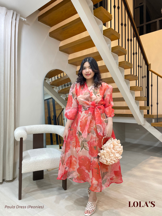 Paula Dress (Peonies)