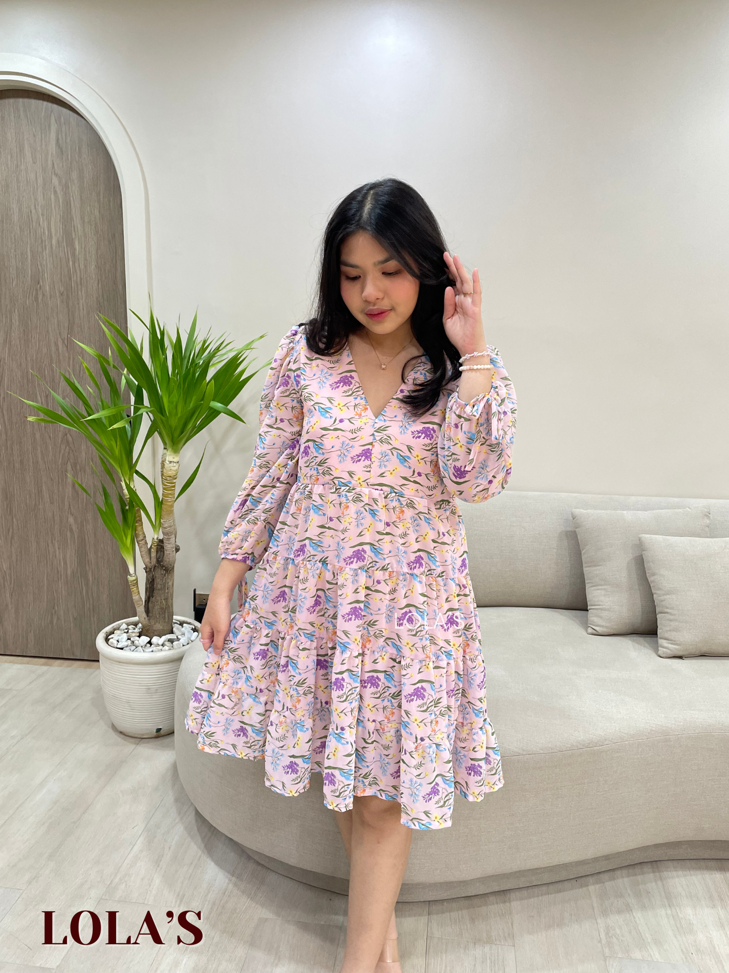 Diana Dress (Lavender Spring)