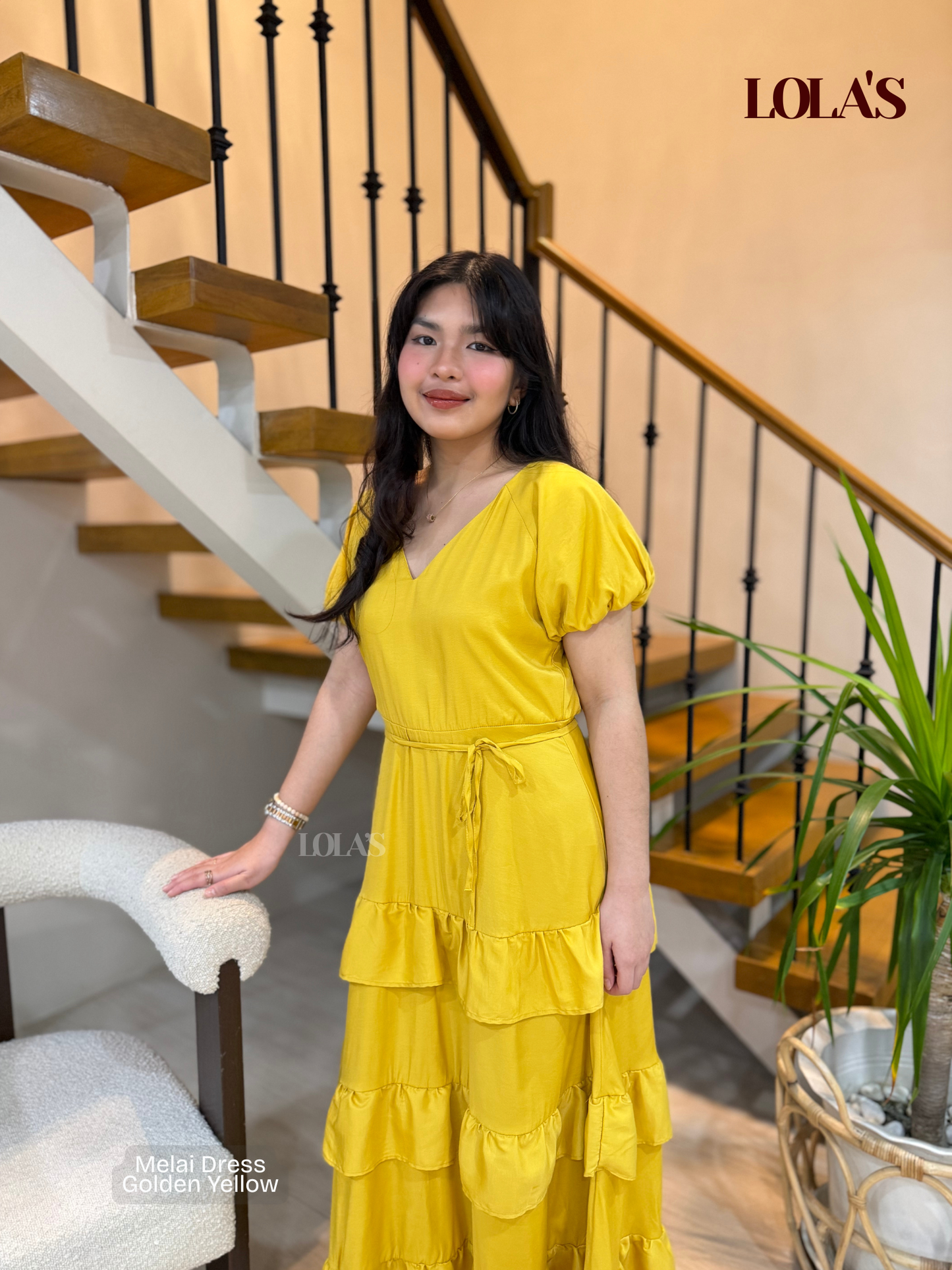 Melai Dress (Golden Yellow)