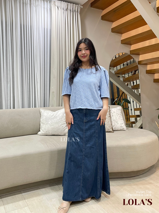 Vivian Top (Periwinkle Lace)