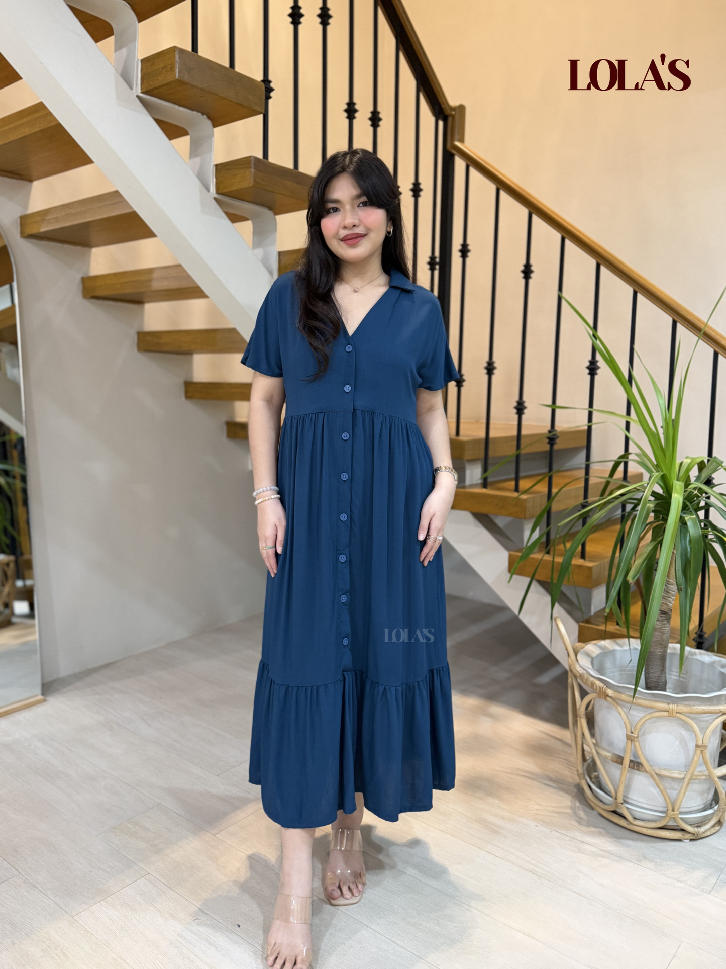 Regine Dress (Teal Blue)