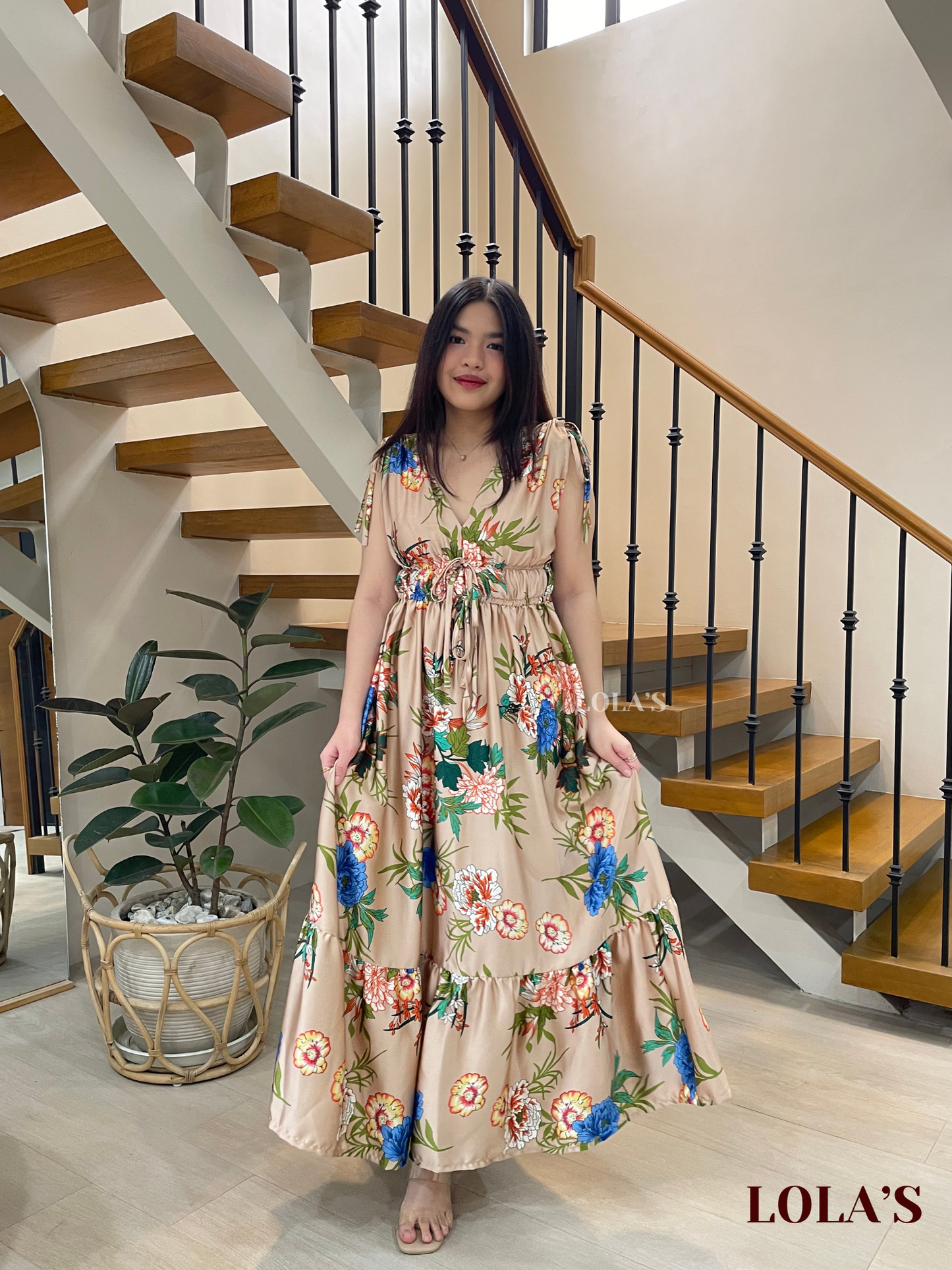 Adeline Dress (Summer Peonies)