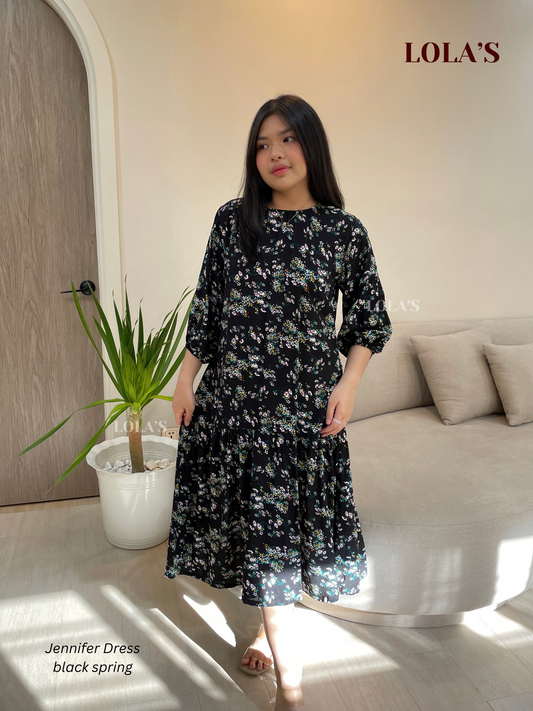 Jennifer Dress (Black Spring)