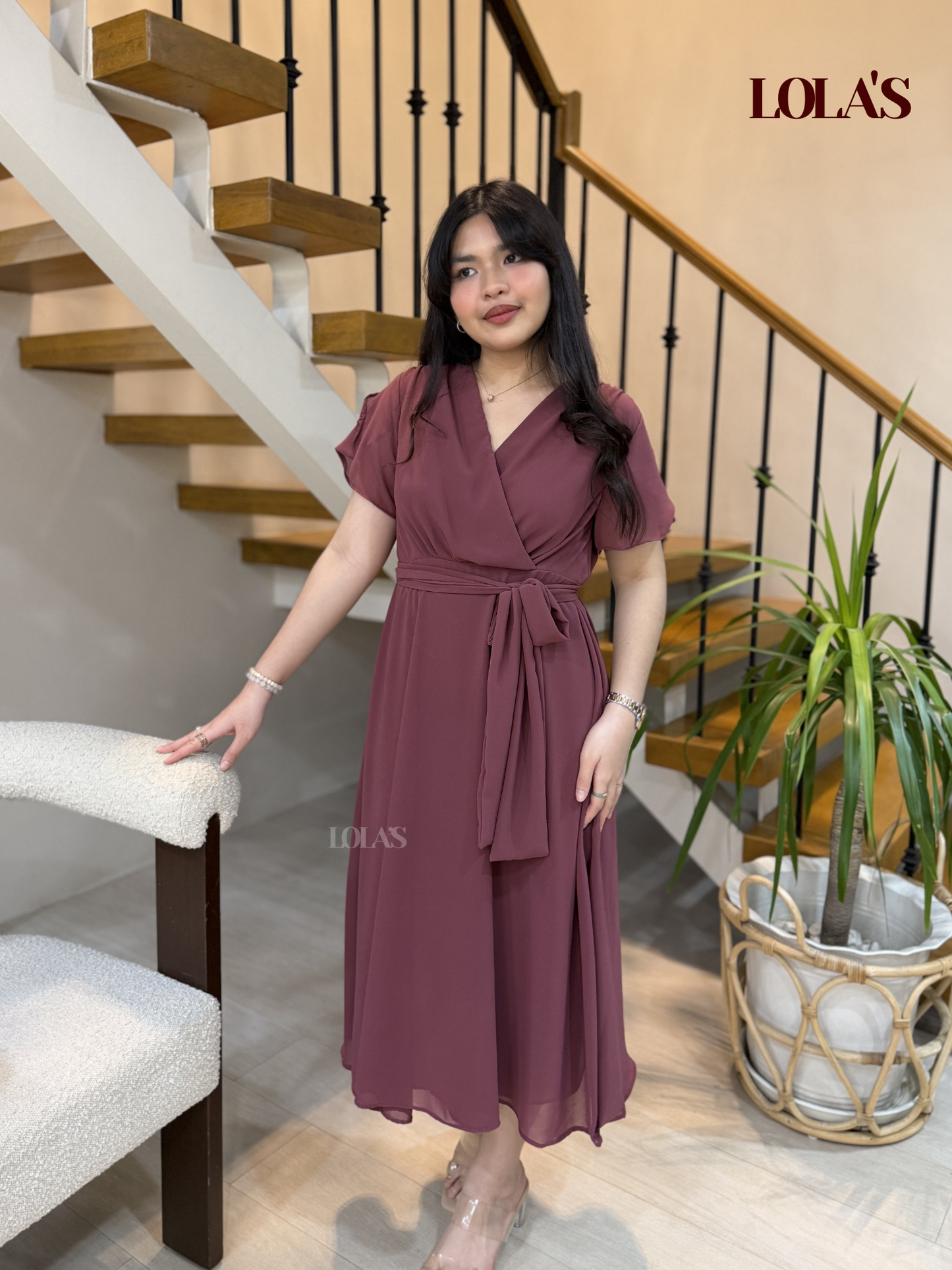 Glinda Dress (Mauve)