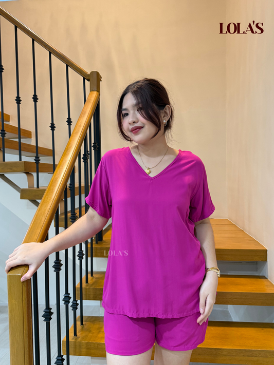 Terno Loungewear Coordinates (Magenta)