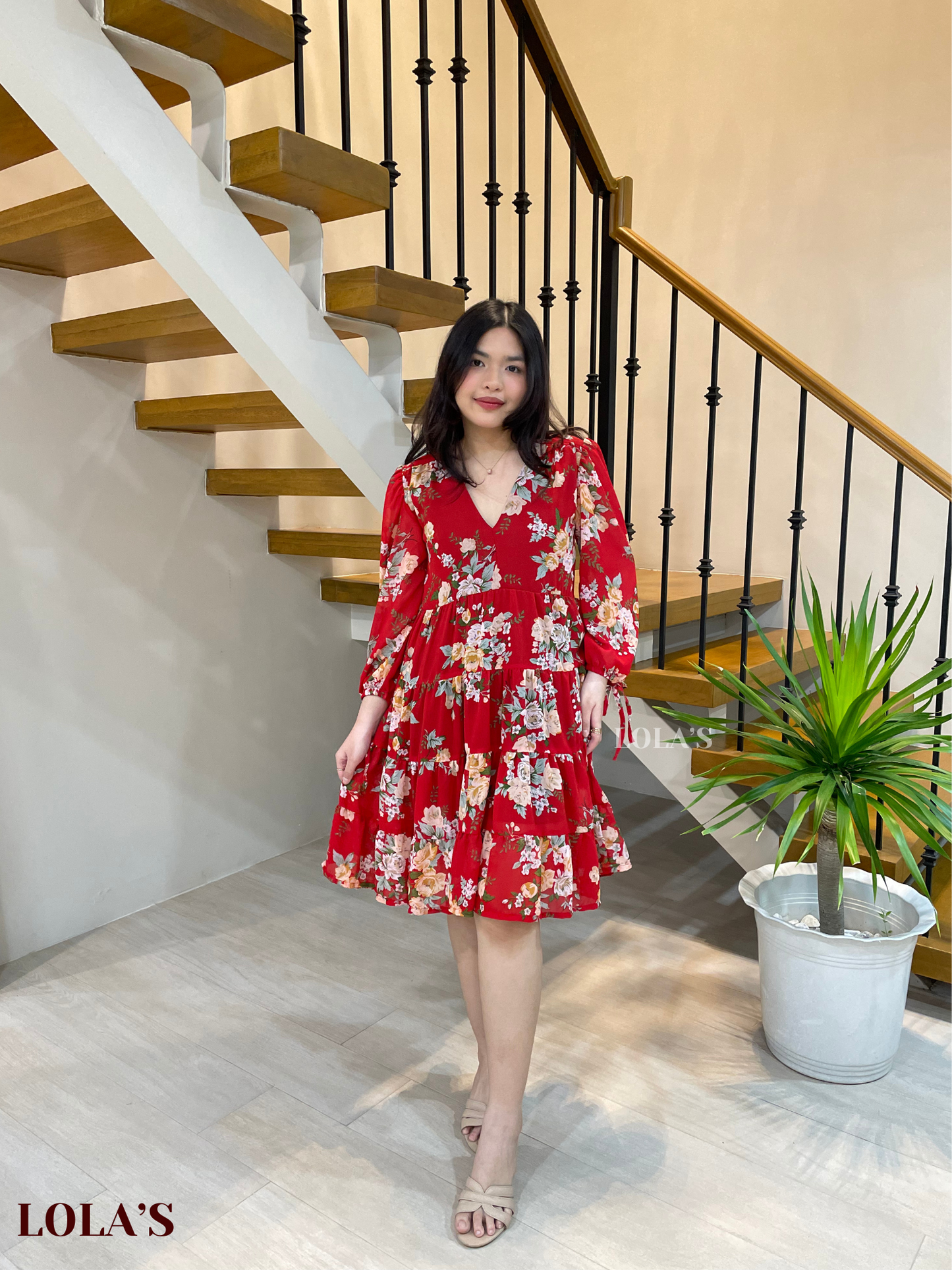 Diana Dress (Red Garden)