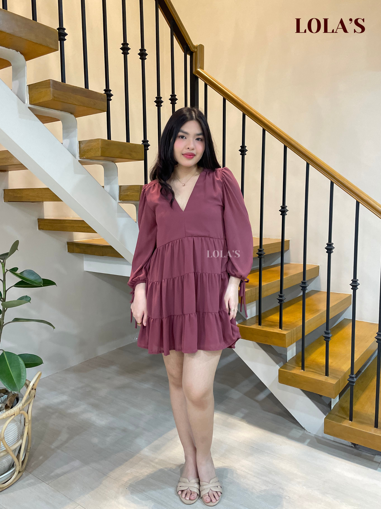 Monina Dress (Mauve)