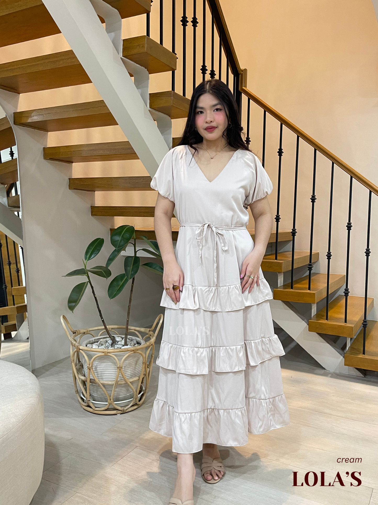 Melai Dress (Cream)