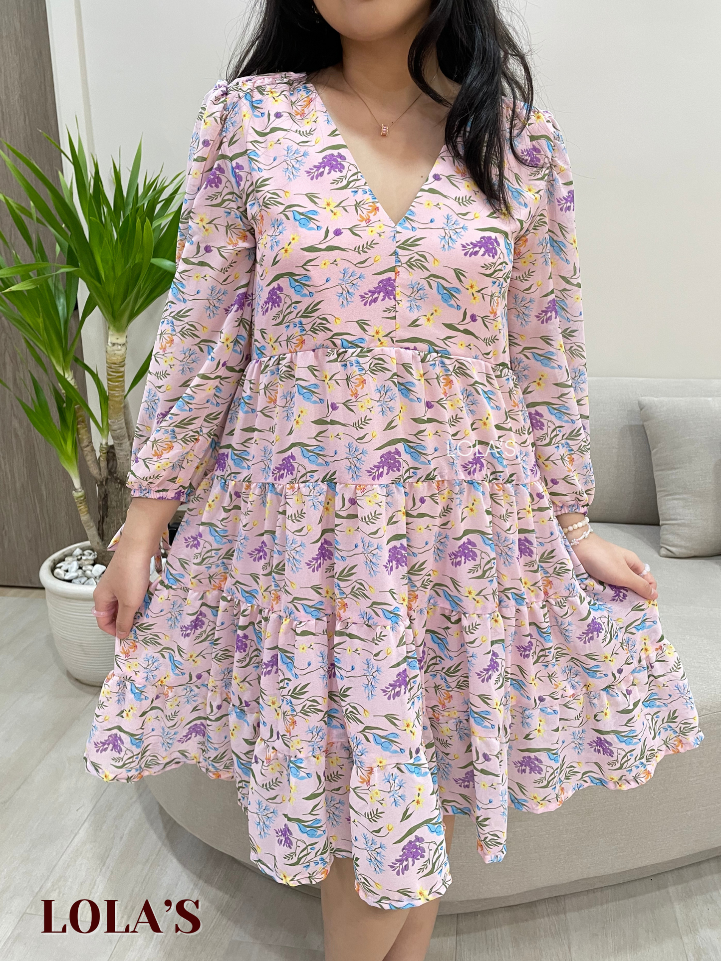 Diana Dress (Lavender Spring)