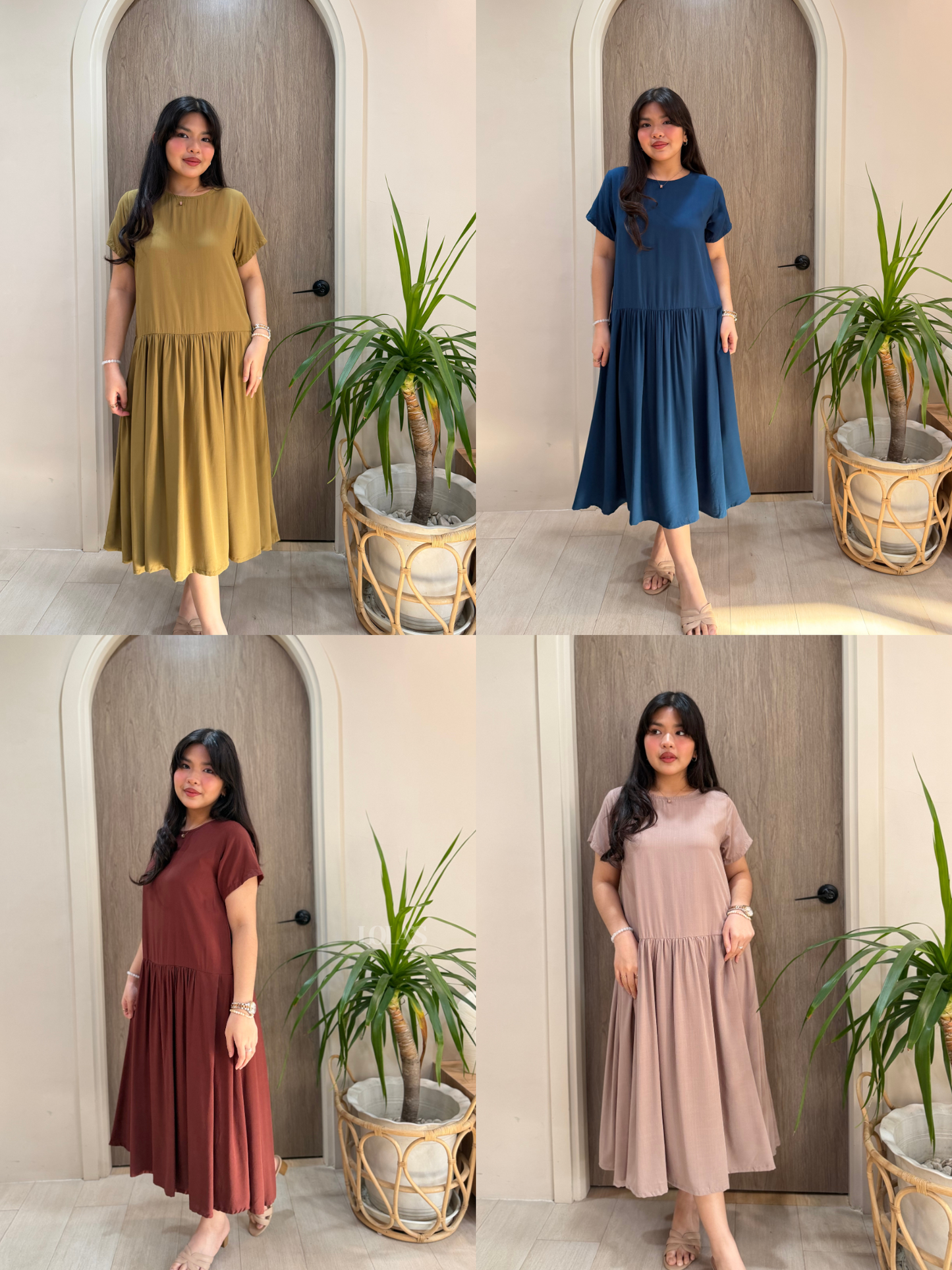 Mina Dress (Light Taupe)