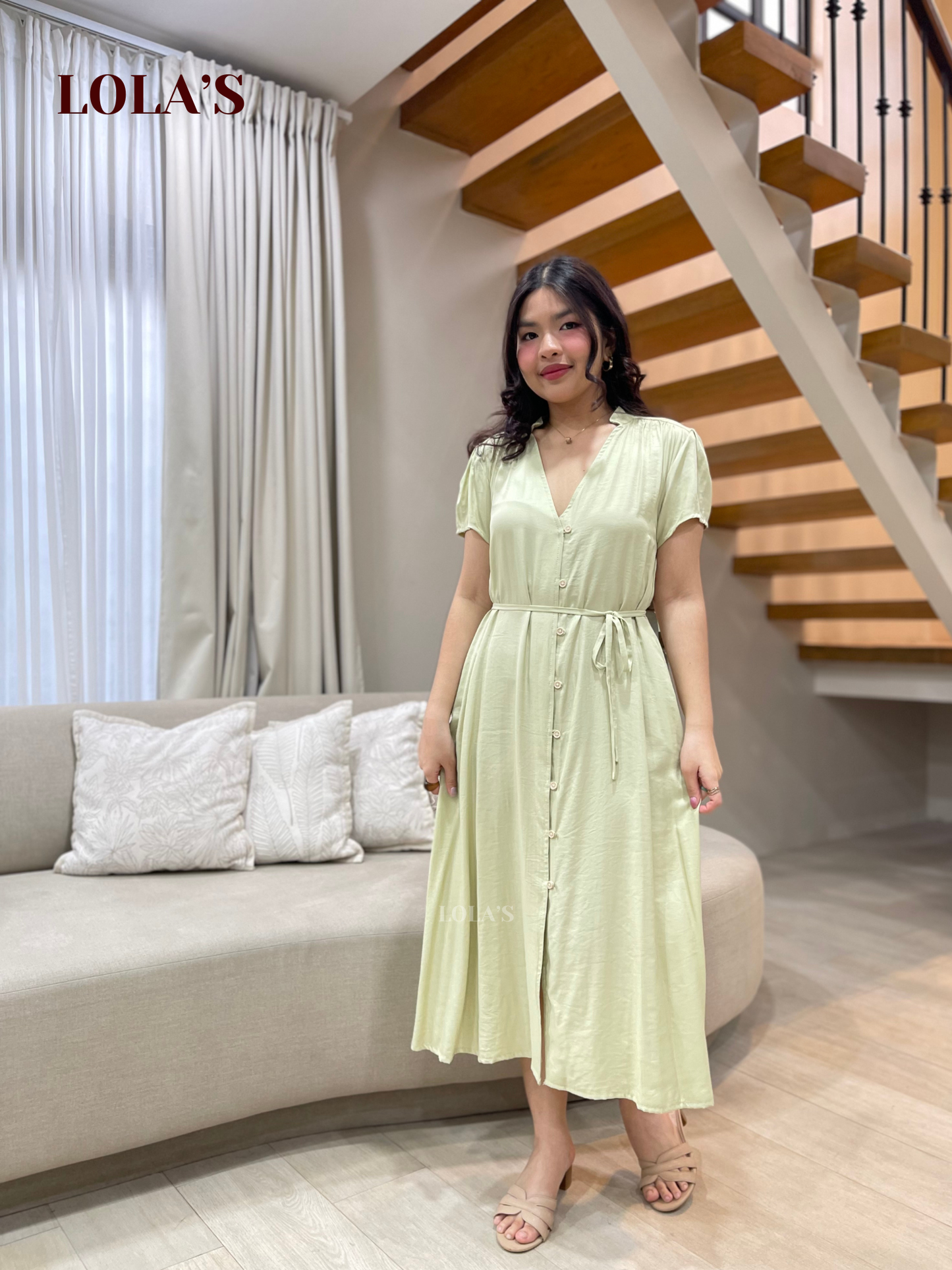 Kyle Dress (Melon Green)