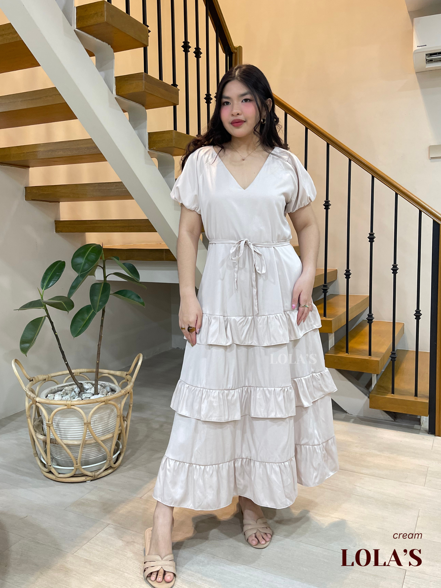 Melai Dress (Cream)
