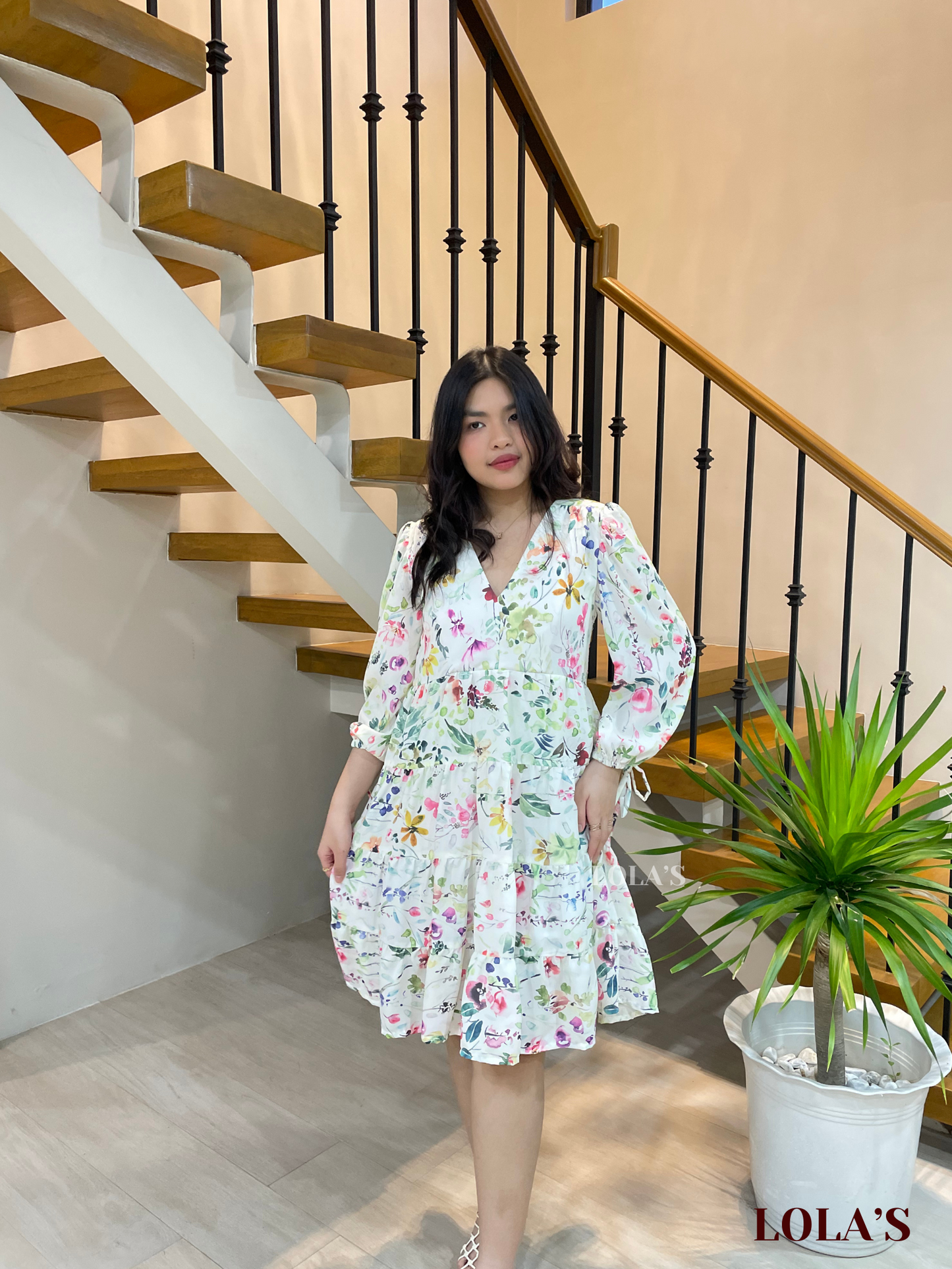 Diana Dress (Soft Blooms)